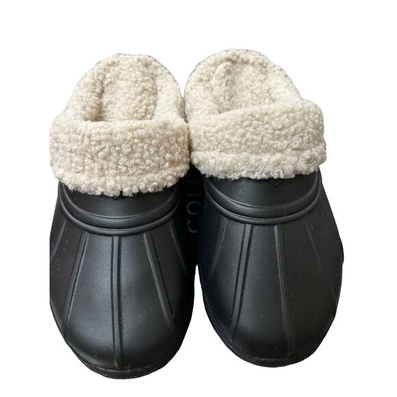 BASS OUTDOOR Women's Fleece-Lined Protective Slides - Cozy Comfort Sandals - Picture 3 of 7